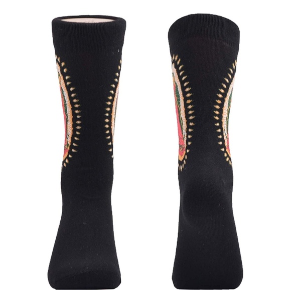 Mens Our Lady of Guadalupe Cotton Blend Crew Socks - Picture 3 of 3